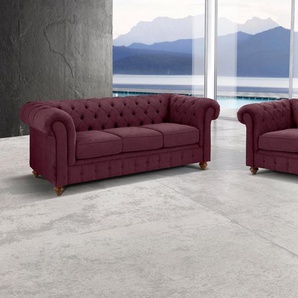Home affaire Sitzgruppe Chesterfield, (2-tlg), Bestehend aus 2- und 3-Sitzer