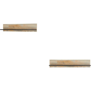 Home affaire Wandregal Sherwood, Breite 160 cm, in modernem Holz Dekor, 28 mm starke Ablageböden