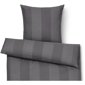 Premium-Edelflanell-Bettwäsche, grau, Normalgröße