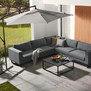 Premium-Lounge-Ecke mit Sunbrella®-Stoff - schwarz -