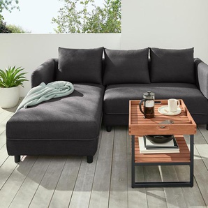 Premium-Lounge-Ecke mit Sunbrella®-Stoff - schwarz -