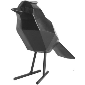 Present Time Bird Deko-Statue groß - matt black - 18,5x9x24 cm