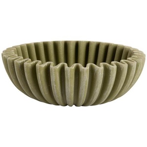 Present Time Dekoschale Wave, Olivgrün, Kunststoff, rund, 6 cm, Dekoration, Dekoartikel, Dekoteller & -tabletts