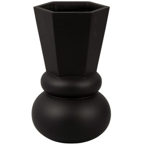 Present Time Geo Crown Vase - schwarz - Höhe 25 cm - Ø 15 cm
