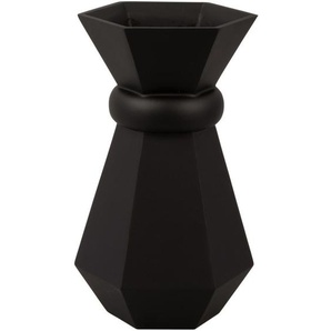 Present Time Geo Queen Vase - schwarz - Höhe 25 cm - Ø 15 cm