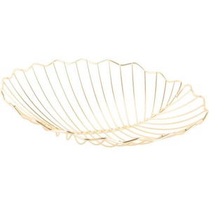 Present Time Leaf Obstkorb - gold plated - 32 x 31,5 x 8,5 cm (large)