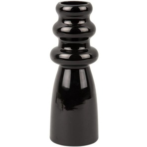 Present Time Sparkle Bottle Vase - schwarz - Höhe 20,5 cm - Ø 7 cm