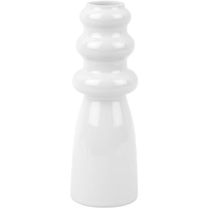 Present Time Sparkle Bottle Vase - weiß - Höhe 20,5 cm - Ø 7 cm