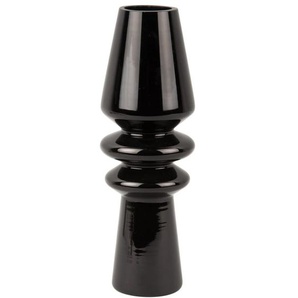 Present Time Sparkle Cone Vase - schwarz - Höhe 25 cm - Ø 9 cm