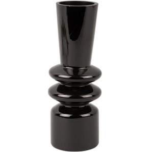 Present Time Sparkle Straight Vase - schwarz - Höhe 20 cm - Ø 7,5 cm