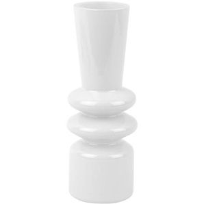 Present Time Sparkle Straight Vase - weiß - Höhe 20 cm - Ø 7,5 cm