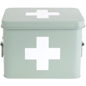 Present Time Storage Medicine Aufbewahrungsbox - matt grayed jade - 21,5x15,5x16 cm