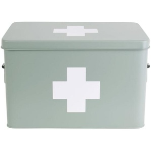 Present Time Storage Medicine Aufbewahrungsbox - matt grayed jade - 31,5x19x21 cm