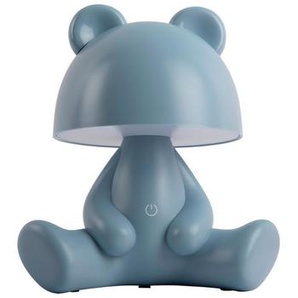 Present Time Tischleuchte Bear, Blau, Kunststoff, Bär,Bär, Tierform,Tierform, 22x27x17 cm, 3 Helligkeitsstufen, Lampen & Leuchten, Innenbeleuchtung,