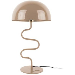 Present Time Tischleuchte Twist, Beige, Metall, Pilz,Pilz, 31x54x31 cm, Lampen & Leuchten, Innenbeleuchtung, Tischlampen, Tischlampen