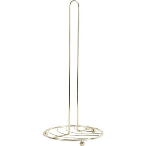 Present Time Wired Küchenrollenhalter - goldfarbenen - Ø 15 cm - Höhe 34 cm
