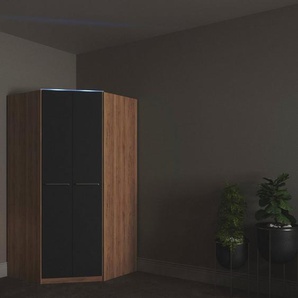 priess Eckkleiderschrank Barcelona Kleiderschrank Ecklösung Raumwunder in 2 Tiefen Schrank Eckschrank Garderobe