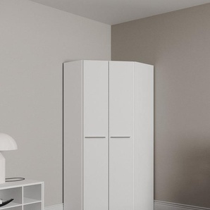 priess Eckkleiderschrank Barcelona Kleiderschrank Ecklösung Raumwunder in 2 Tiefen Schrank Eckschrank Garderobe