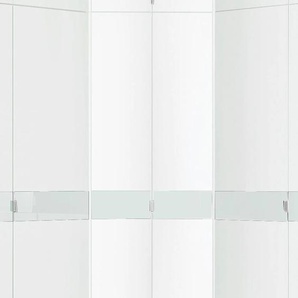 Eckkleiderschrank PRIESS Madrid Schränke Gr. H: 173 cm, weiß (weiß, weißglas) Eckschränke
