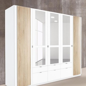 priess Kleiderschrank, mit gerundeten Elementen auf den Außentüren