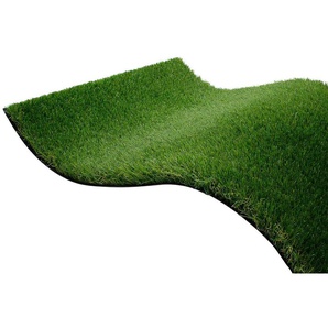 Primaflor-Ideen in Textil Kunstrasen MEGAN, Made in Netherlands, rechteckig, Höhe: 40 mm, realistische Optik, mit Drainagefunktion, ideal für Balkon & Terrasse