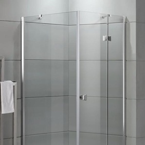 Primaster Dusch-Drehtür rechts mit Seitenwand Easy-6 90 x 90 cm Klarglas GLO782301329