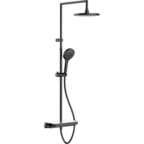 Primaster Duschsystem mit Thermostat Prag new schwarz matt GLO782241407
