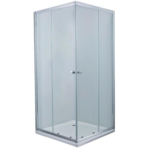 Primaster Eckdusche Easy-5 Schiebetür 80 x 80 cm Klarglas chrom GLO782301939