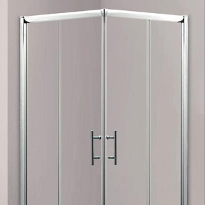 Primaster Eckdusche Easy-6 Schiebetür 80 x 80 cm Klarglas chrom GLO782301014
