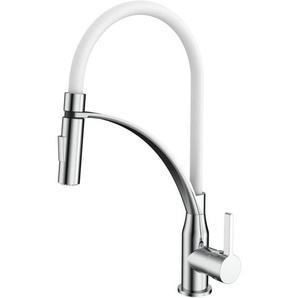 Primaster - Küchenarmatur Neuss verchromt mit Handbrause mit Wassersparfunktion Küchenarmatur