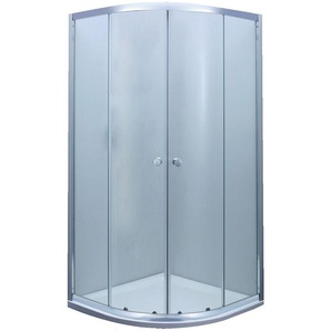 Primaster Runddusche Easy-5 Schiebetür 90 x 90 cm Klarglas chrom GLO782301942