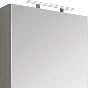 Primaster Spiegelschrank Düsseldorf mit Beleuchtung grau 60 x 70 cm GLO790202544