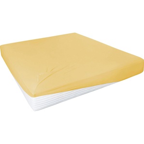 Primera Spannbettlaken Elasthan-Feinjersey, Jersey-Elasthan, Gummizug: rundum, (1 Stück), PREMIUM, aus 95% gekämmter Baumwolle und 5% Elasthan, bis 28 cm Höhe