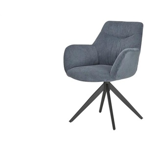 Primo Armlehnstuhl drehbar Bela - blau - Materialmix - 61,5 cm - 83,5 cm - cm 63,5 | Möbel Kraft