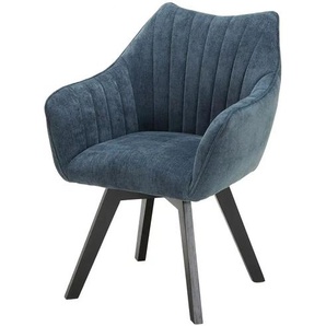 Primo Armlehnstuhl drehbar Nairobi - blau - Materialmix - 63 cm - 88 cm - cm 62,0 | Möbel Kraft