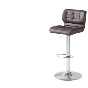 Primo Barhocker höhenverstellbar Hares - braun - Materialmix - 45 cm - 80 cm - cm 48,0 | Möbel Kraft