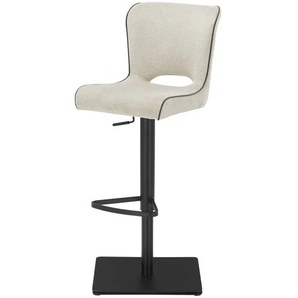 Primo Barhocker in meliertem Webstoff Guido - beige - Materialmix - 43 cm - 112,3 cm - cm 55,0 | Möbel Kraft