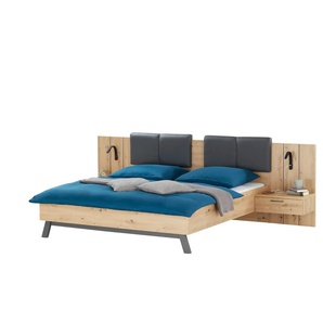 Primo Bettanlage Zumar - holzfarben - Materialmix - 306,6 cm - 105 cm | Möbel Kraft