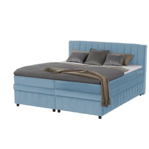 Primo Boxbett mit Bettkasten - blau - Materialmix - 186 cm - 106 cm | Möbel Kraft