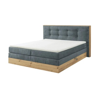 Primo Boxspringbett mit Bettkasten Nox - grau - Materialmix - 205 cm - 114 cm | Möbel Kraft