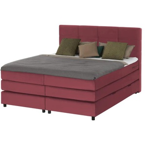 Primo Boxspringbett - rot - Materialmix - 140 cm - 152 cm | Möbel Kraft