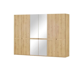 Primo Drehtürenschrank 6-türig - holzfarben - Materialmix - 300 cm - 216 cm - cm 58,0 | Möbel Kraft
