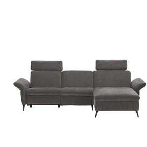 Primo Ecksofa mit Relaxfunktion Dayton - grau - Materialmix - 288 cm - 101 cm - cm 157,0 | Möbel Kraft