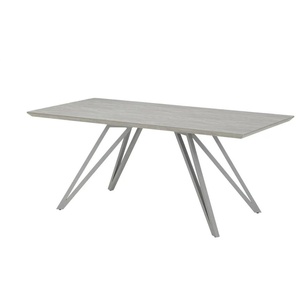 Primo Esstisch mit Haarnadelgestell Jelko - grau - Materialmix - 90 cm - 76 cm | Möbel Kraft