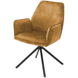 Primo Esszimmerstuhl drehbar Ramina - gelb - Materialmix - 60 cm - 89 cm - cm 64,0 | Möbel Kraft