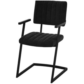 Primo Esszimmerstuhl Mats - schwarz - Materialmix - 52,5 cm - 88 cm - cm 64,5 | Möbel Kraft
