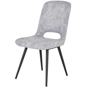 Primo Esszimmerstuhl mit Metallgestell Daniel - grau - Materialmix - 48 cm - 92 cm - cm 61,5 | Möbel Kraft