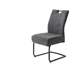 Primo Freischwinger mit Griff June - grau - Materialmix - 49 cm - 98 cm - cm 63,0 | Möbel Kraft