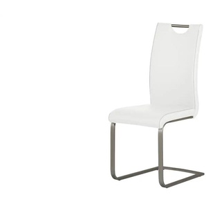 Primo Freischwinger mit Griff Talva - weiß - Materialmix - 42 cm - 103 cm - cm 55,0 | Möbel Kraft