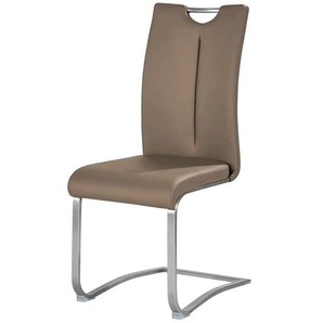 Primo Freischwinger mit Griff Vota - braun - Materialmix - 45 cm - 102 cm - cm 58,0 | Möbel Kraft